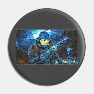 Fallout New Vegas Courier Starry Night Pin