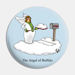 Funny Spectickles Christmas Angel Cartoon Pin