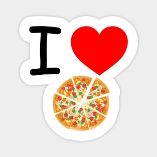 I Heart Pizza Magnet