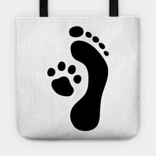 Dog Cat Lover Paws Cute Owner Family Symbol Pet Present Tote