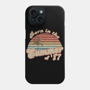 Born In The Summer 1987 33th Birthday Gifts Phone Case