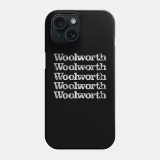 woolworth distressed vintage retro defunct store Phone Case