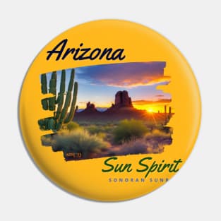 Arizona Sun Spirit Sonoran Sunrise 1 Pin