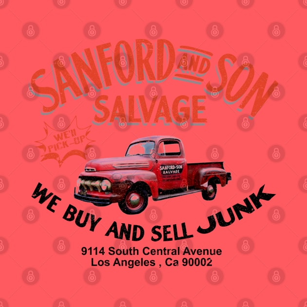 Sanford and Son Salvage Worn Truck by Alema Art