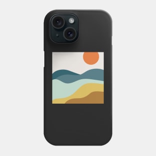 Colorful abstract beach pattern Phone Case