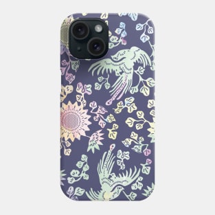 traditional oriental flower and bird ornament Phone Case