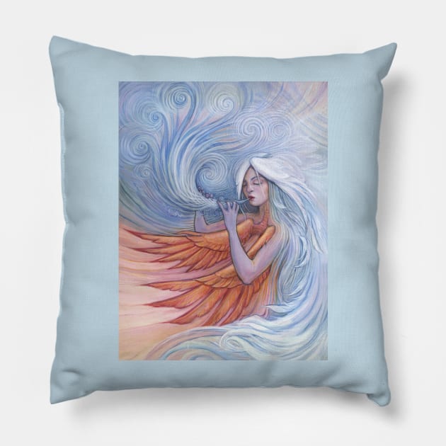 Neuma, The Spirit Of Breath Pillow by IngridKallick