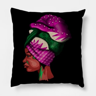 Proud African woman, Africa Pillow