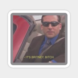 It's britney b*tch meme viral tiktok funny trendy sassy tapestry design Magnet