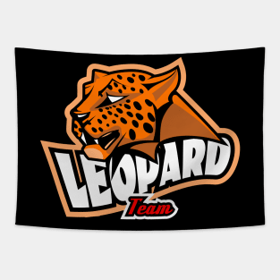 leopard team Tapestry