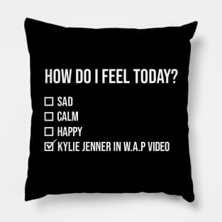 WAP- Kylie Jenner Mood Funny Quote Pillow