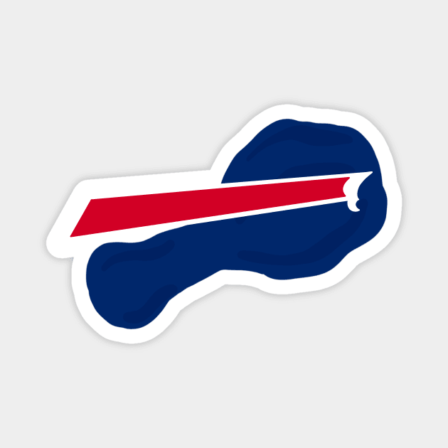 Bills wings Magnet by The Letters mdn