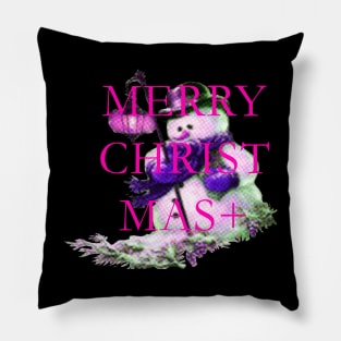 Snowman merry christmas Pillow