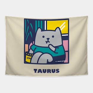 Quarantine Cat Zodiac Signs: Taurus cat Tapestry