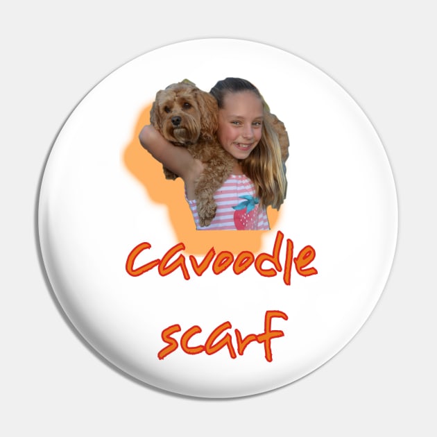 Cavoodle Scarf Pin by Ians Photos and Art