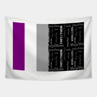 Ace, They/Them Pronouns - Identity Pride Tapestry