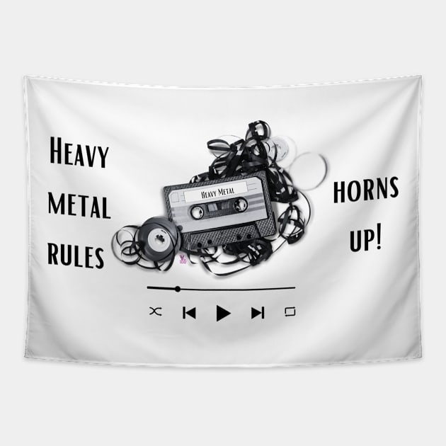 Heavy Metal Rules Tapestry by Viper Unconvetional Concept