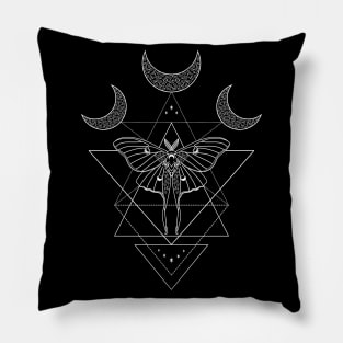 Celestial Luna Moth Pillow