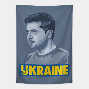 Volodymyr Zelensky Portrait Tapestry