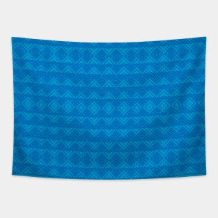 Bright Blue Waves Tapestry