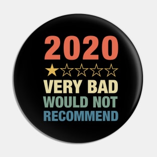 2020 One Star Rating Very Bad Would Not Recommend Review Pin