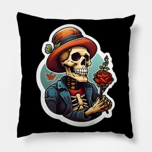 Romantic Skeleton Pillow