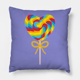 Candy on stick with twisted design Pillow