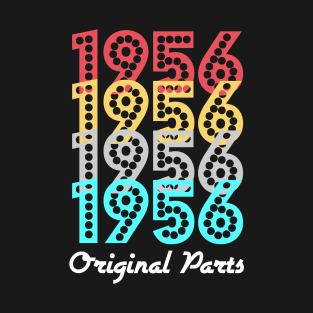 Original Parts 1956 Old Men Women Retro Sunset T-Shirt