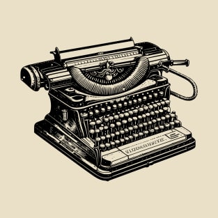 Old Vintage Typewriter - Book Lovers T-Shirt