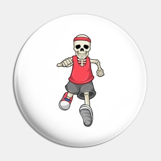 Skeleton at Running with Headband Pin