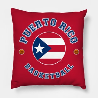 Puerto Rico Basketball Pillow