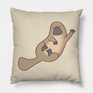 Cute platypus cartoon Pillow