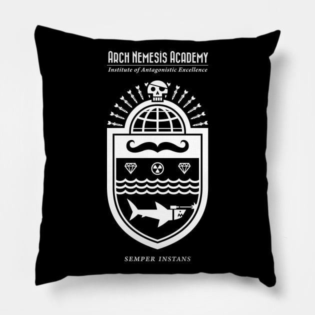 Arch Nemesis Academy - bone white Pillow by HtCRU