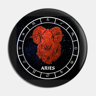 Aries - Zodiac Sign Pin