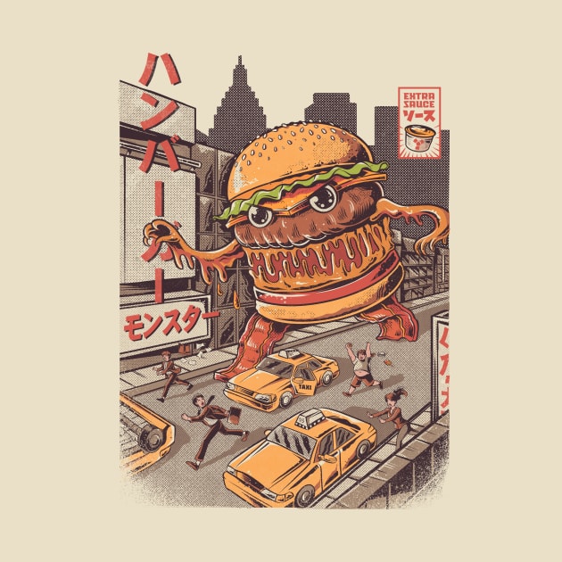 BurgerZilla by Ilustrata