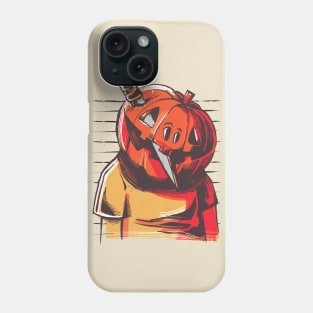 Pumpkin Head Mug Shot Phone Case