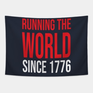 Running the World Since 1776 Tapestry