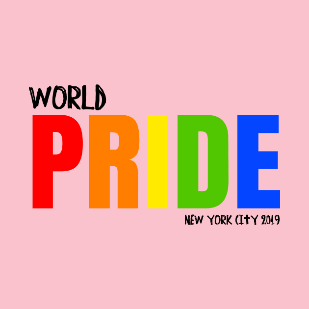 World Pride T-Shirt - NYC 2019 by interbasket