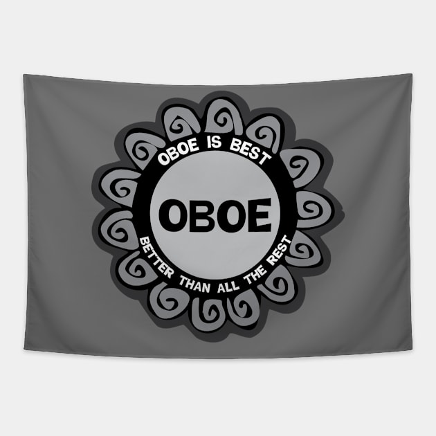 Oboe Is Best Tapestry by Barthol Graphics