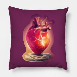 Abstract heart drawing Pillow