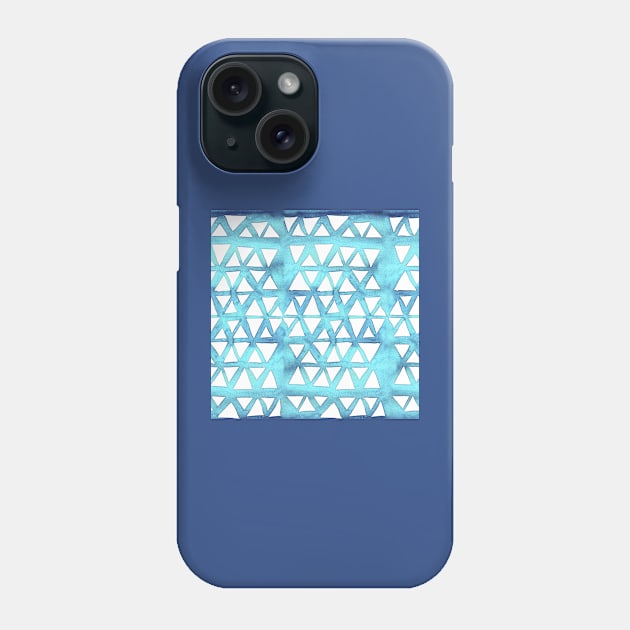 Aqua Geometrics Phone Case by Minxylynx4