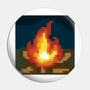 Bonfire in the woods Pin