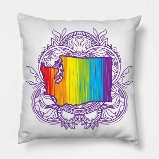 Washington Mandala Pride Pillow