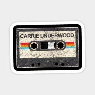 kurniamarga vintage cassette tape Carrie Underwood Magnet