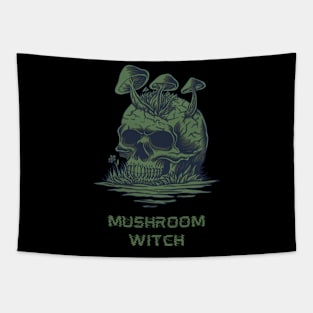 Mushroom Witch Tapestry