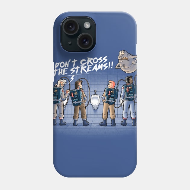 Don't cross the streams Phone Case by Cromanart