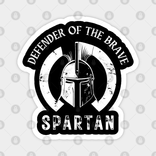 Spartan Warrior - Defender of the Brave Magnet by Ravenglow