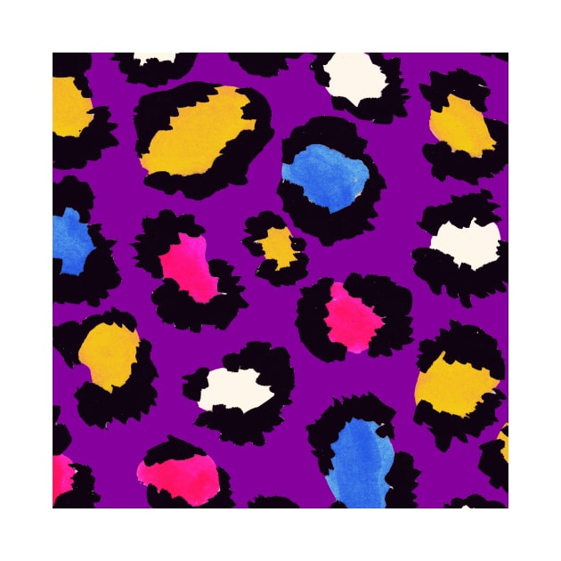 Animal pattern lilac funky by RanitasArt