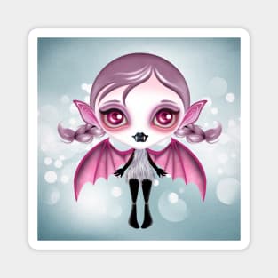 Pink Bat Girl Magnet