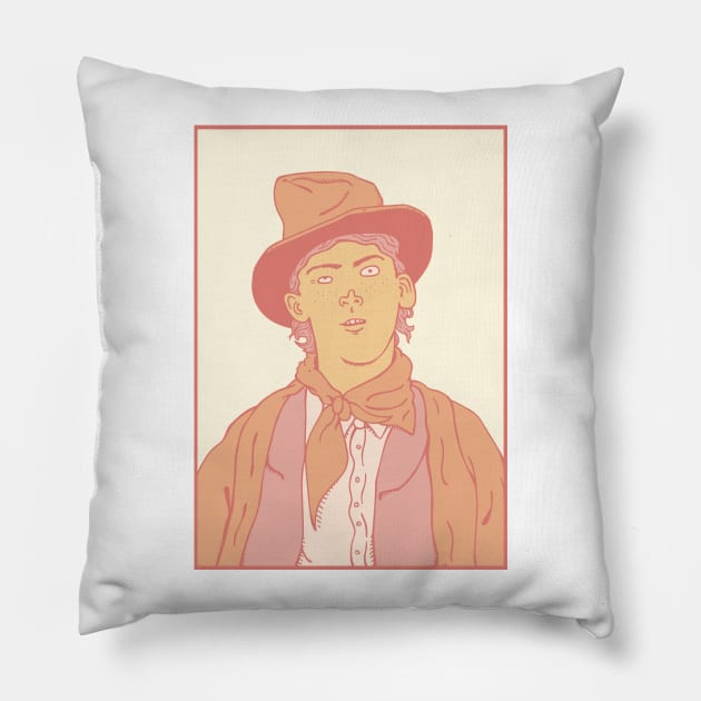 BILL THE KID Pillow by TheCosmicTradingPost